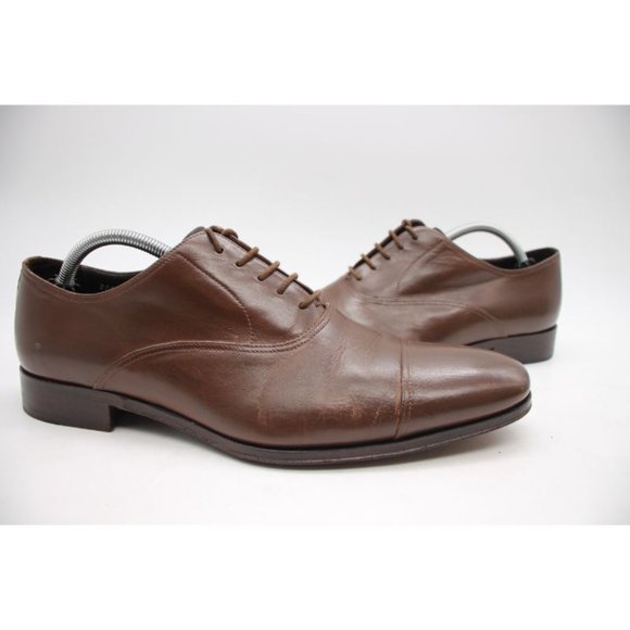 TO BOOT NEW YORK Adam Derrick Picard Burnished Brown Cap Toe Men\'s Size 10.5 NEW TO BOOT NEW YORK Picard Burnished Tan (Brown) Cap Toe 9.5  main image 3